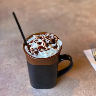 I can&apos;t remember the name of this but I believe it has a couple of shots of espresso &amp; some booze. T&apos;was gooood