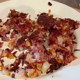Corned beef hash was delicious