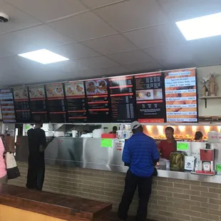 customers at the counter