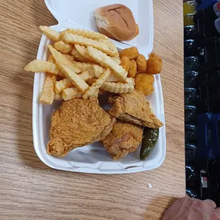 3 piece thigh dinner