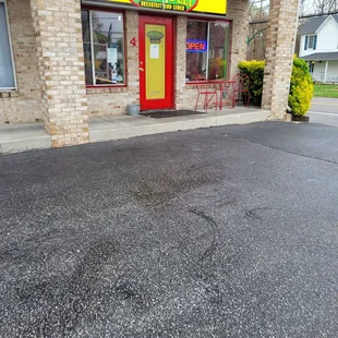 the front of the store