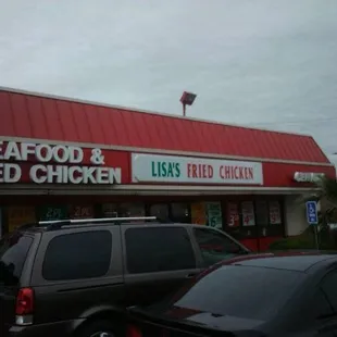 the front of the restaurant