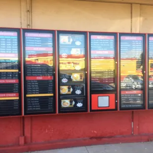 Huge menu.