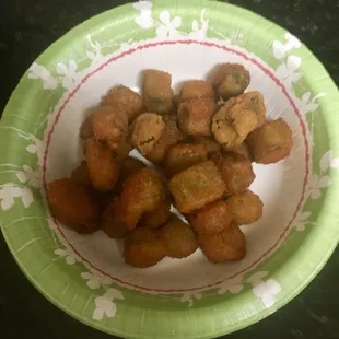 Yummy fried okra!