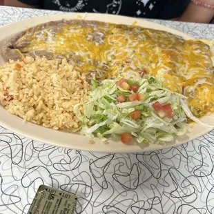 Chicken enchiladas