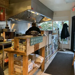 a view of the kitchen