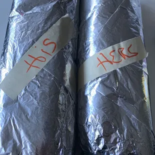 How they labeled our sandwiches