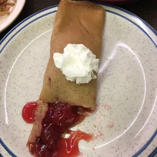 Strawberry crepe!