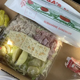 Chef Salad Special Turkey Sandwichand some Boston baked beans lol