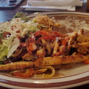 Chicken Fajitas with Flour tortillas