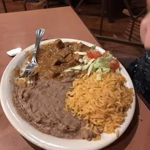Carne Guisada Plate