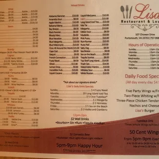 THE MENU Front Side