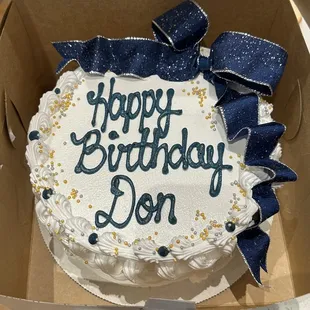 a birthday cake in a box