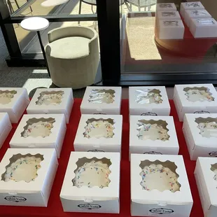 Decadent custom cakes by Lisa's Rum Cakes for cake walk prizes!