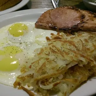 Ham and eggs.