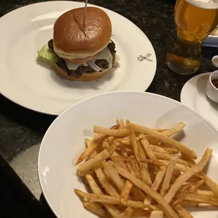 The waygu burger and fries!