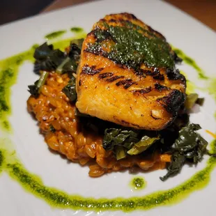 Columbia River steelhead, spicy cilantro pesto, HH$10 - 4 Stars