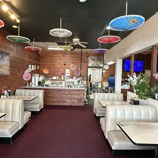 Inside restaurant