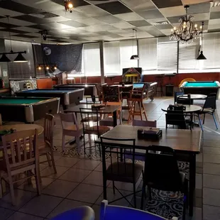 Plenty of seating in the billiard