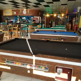 Several pool tables available
