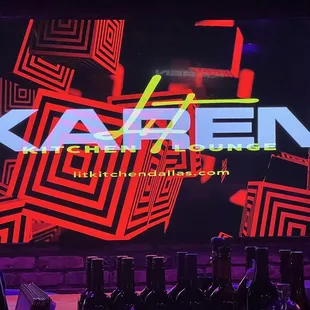 a neon sign for karren