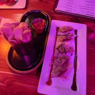 Philly Cheesesteak Dumplings