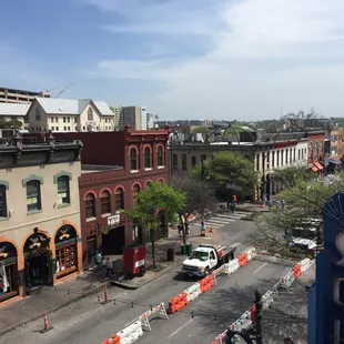 a view of a city street