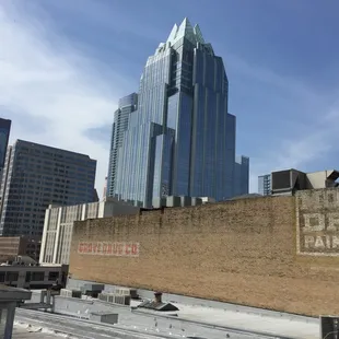 a view of a city skyline