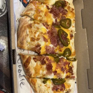 Bacon &amp; jalapeño bread sticks