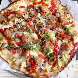 MARCH PIZZA OF THE MONTH ! SHRIMP ACADIANA!!!!