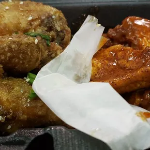 Korean on the left and Cajun on the right