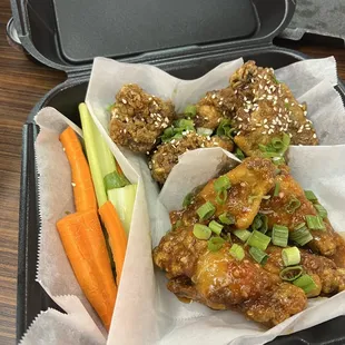 Sweet heat Thai and Korean wings