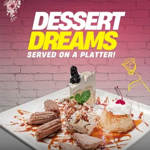 Indulge in a tropical twist on decadence! Creamy vanilla ice cream swirled with crispy toasted coconut meets warm, golden churros