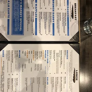 Breakfast / Lunch Menu (Dec 2018)