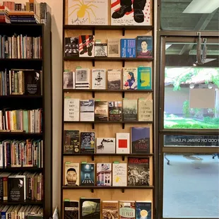 Bill has an entire section dedicated to books by local writers