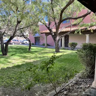 Beautiful courtyard in front of Literarity
