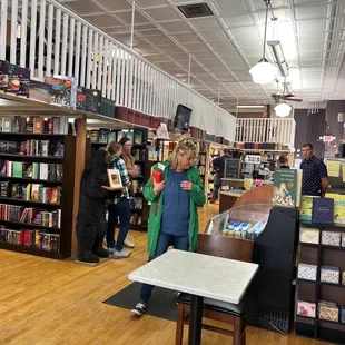 people in a bookstore