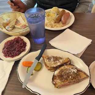Grilled pastrami and sausage combo