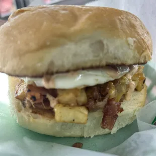 Hill country sunrise breakfast sandwich