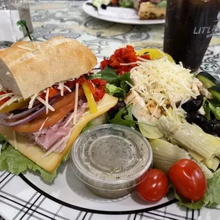 1/2 sandwich 1/2 salad: The Comeback and Italian Chicken Salad