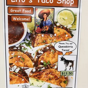 Quesabirra Taco Special