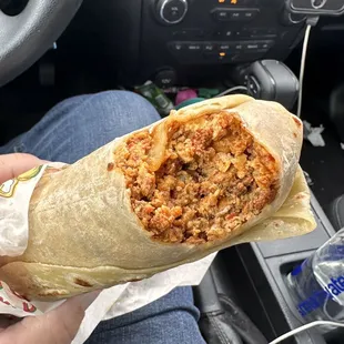 Chorizo Burrito $8.50