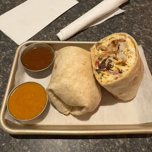 Supreme breakfast burrito