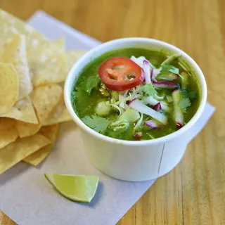 CHICKEN POZOLE VERDE