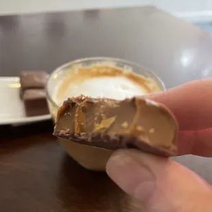 Killer toffee with cappuccino