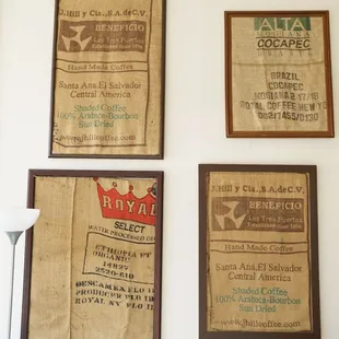 Coffee bag art