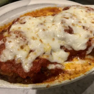 Eggplant Parmigiana- seems like this is sold out many times, but they had it tonight!  Delicious