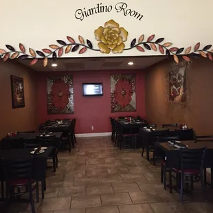 This would be a nice room to have a private party in.