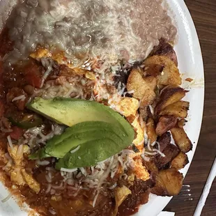 Spicy Ground Beef Omelette