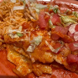 Cheese Enchilada Plate